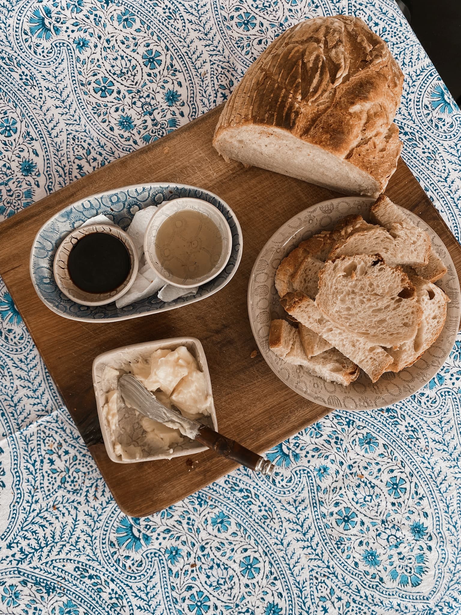 Fresh bread and local food